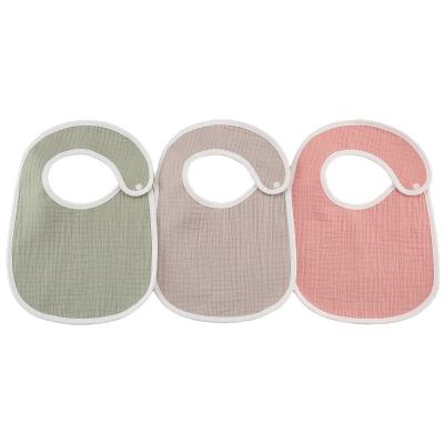 China Washable Saliva Wipes for Autumn U-shaped Soft Snap Closure Waterproof Thickened Anti-dirty Cotton Baby Bib for sale