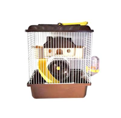 China 2021 Breathable Small Animal Habitat with Wheel, Water Bottle and Hamster Hideout for sale