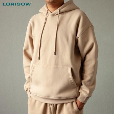 China LORISOW QUICK DRY Mens Hoodies & Sweatshirts Cotton Hoodies Mens Pullover 100% Oversized Hoodie for sale