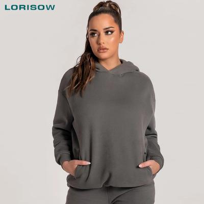 China LORISOW Latest QUICK DRY Women's Hoodies Pullover Jacket Women's Workout One Piece Hoodie Hoodie Women for sale