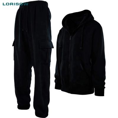 China LORISOW Italy Winter Men's Tracksuit Men's Winter Black Breathable Tracksuit For Men's Winter for sale