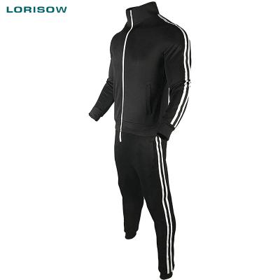 China LORISOW Italy Winter Men's Parachute Reflector Black Breathable Winter Sports Tracksuit Warm Tracksuits For Men for sale