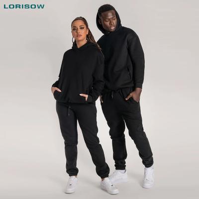 China LORISOW Men's Cotton Breathable Hoodies Jogging Sweatshirts Tracksuit Sweatshirt And Jogger Pants Outfits for sale