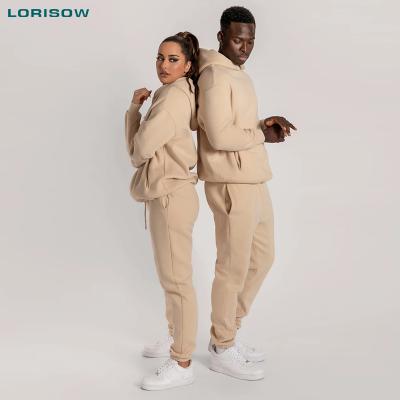 China LORISOW 2021 Support OEM Services Breathable Unisex Men Adult Women Breathable Branded Logo Sweatsuit Custom Made Tracksuit With Logo for sale