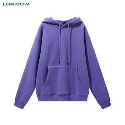 China LORISOW 2021 New Cotton Breathable Logo Polyester Tracksuit Custom Unisex Sweatshirts For Ladies for sale