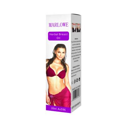 China MARLOWE Herbal Enlargement Enhancement Tightening Essential Oil Breast Massager Oil Packing For Women for sale