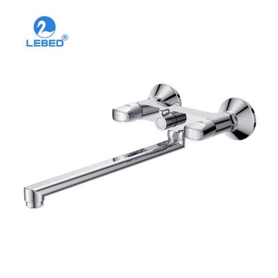 China With Bathroom Sanitary Two Handle Sliding Bar Ware Design Mixer Wall Mounted Hot And Cold Bath Basin Faucet for sale