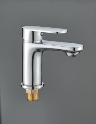 China Wenzhou Sanitary Ware Basin Faucets Mixer Chrome Brass Metered Bathroom Sink Faucet for sale