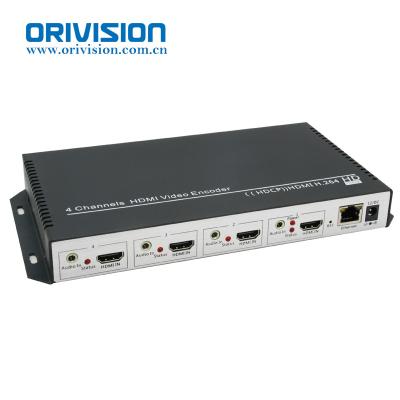 China Live Streaming 4Channels H.264 4K@30HZ RTMP RTSP SRT RTMPS ONVIF FLS UDP HDMI Video Encoder for sale