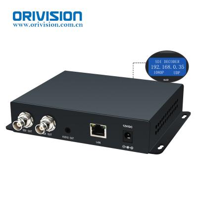 China ORIVISION HD 3G SDI Decoder IP Streaming To HD-SDI Audio Video Decoder H.265 H.264 Stream Decoder ZY-DS901 for sale