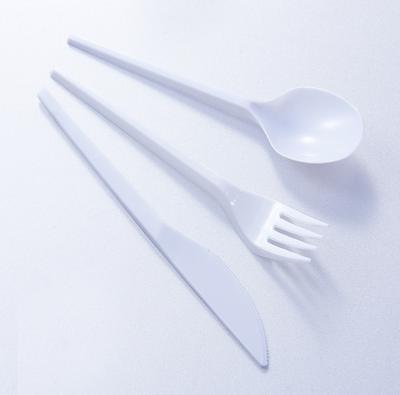 China Hot Selling Disposable Middleweight Factory PS Plastic Spoon And Forking Plastic Fork And Spoon Disposable And Plastic Cutlery for sale