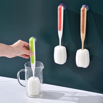 China Sustainable Kitchen Cleaning Brush Handheld Double Head Cup Universal Brush With Small Brush Head for sale