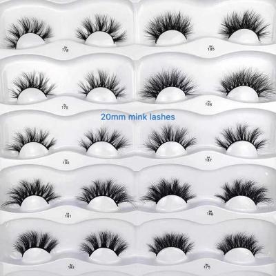 China Sensitive Ready to Ship 22MM Mink Lashes With Custom Packaging 20MM Siberian for sale