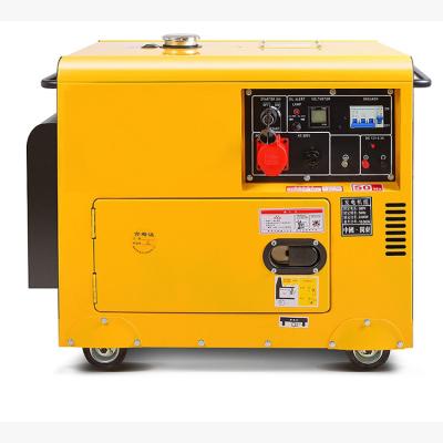 China Air Cooling Generator Set 3 Phase Diesel Generator 5kva Silent Diesel Generator for sale