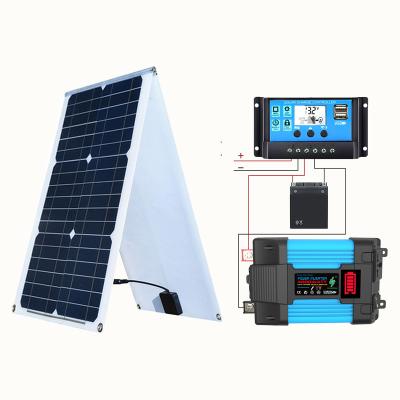 China Other Solar Power System 500w Home Solar Power System With Solar Panel Charger Control Solar Inverter for sale