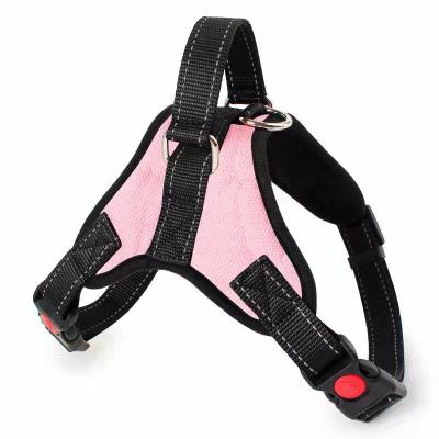 China Wholesale Viable Other Hot Selling Durable Pet Products Polyester Explosion Proof Punching Four Seasons Luxury Dog Harness for sale