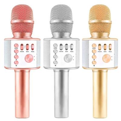 China Handheld Microphone FANSBE 3-in-1 Portable Handheld Speaker BT Mic Mini Small Wireless Microphone For Karaoke for sale