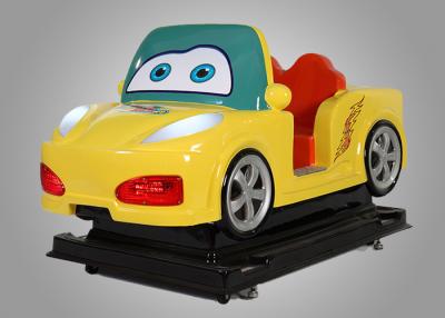 China Kids Car Driving Fiber Glass Coin Operated Kiddie Rides With Interaction Screen for sale