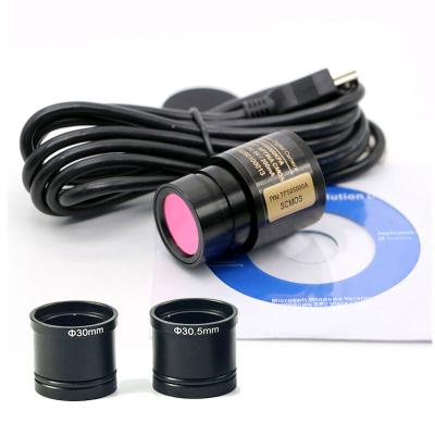 China NEWCOMER 5 MP USB CCD Camera Biological Microscope Visual Stereo Image Capture Industrial Electronic Eyepiece With 2 Adapter 2.8Umm*2.8um 2.8Umm*2.8um for sale