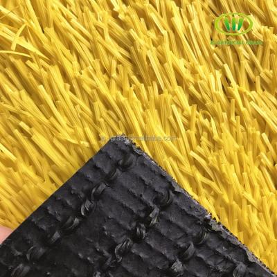 China Soccer Field Customize Artificial Football Sport Grass Yellow Color Grass Turf Basketball Court Tennis Grass en venta