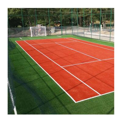 China Eco - Friendly Special Synthetic Red Grass Outdoor Lawn 10mm Field For Tennis zu verkaufen