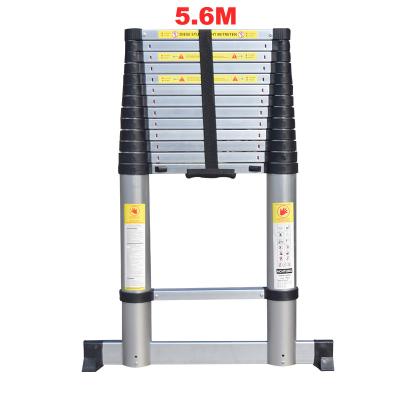 China Unti New EN131-6 Folding Ladders 5m Aluminum Alloy One Push Ladder TUV 2021 Impact SGS CE Approved Certificate Single Telescopic Soft Closed for sale