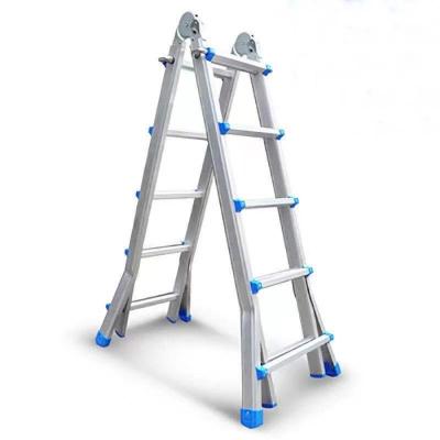 China Heavy Duty Folding Ladders Small Ladder Function Folding Ladder 6 in1 Hinge Joint Scaffolding Giant Universal Attic Loft Manufacturer for sale