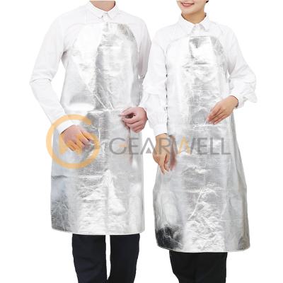 China Durable High Temperature Wear Resistant Aluminum Foil Apron And Heat Insulation Clothing for sale