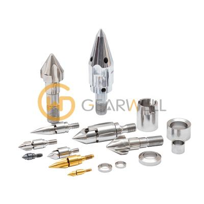 China Injection molding tools injection screw barrel accessories ring flange spout screw head for injection molding machine mechanical parts for sale