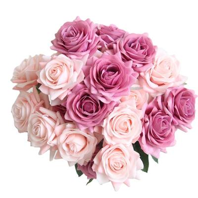 China Artificial Durable High Quality Real Touch Rose Moisturizing Artificial Rose for sale