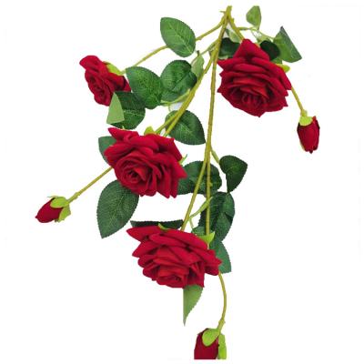 China Wedding Party Hotel Home Decoration Wedding Rose Flower Artificial Flower For Wedding Wall Stage Decoration for sale