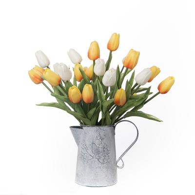 China Home Decoration DY-01512 Wedding Pu Tulip Silk Flowers Artificial 13.7