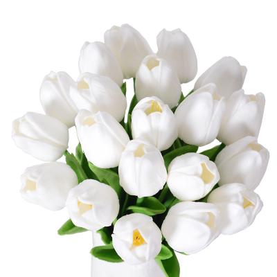 China Wholesale Durable High Quality Real Touch Artificial Flowers Mini Tulip For Home Wedding Party Decoration Table Centerpiece Flower for sale