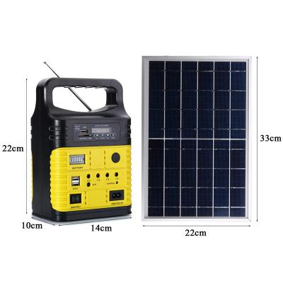 China 6W Solar Panel Home Energy System For Home Using Solar Lantern Light With Radio MP3 And FM for sale