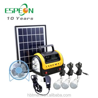 China Home Portable 5W Solar Panel System Built In 4AH Battery Solar Power System For Ignition for sale