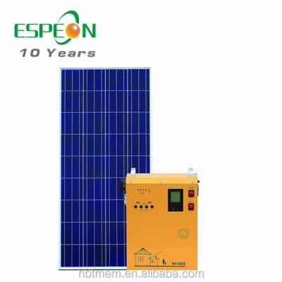 China 500w Complete Home Portable Solar Generator And Solar Panel System LCD Display for sale