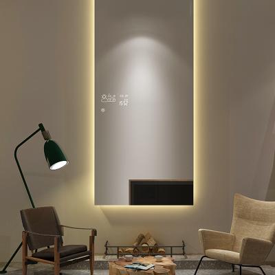 China Minimalist Home Integral Dressing Mirror With Led Lights And Weather Display for sale