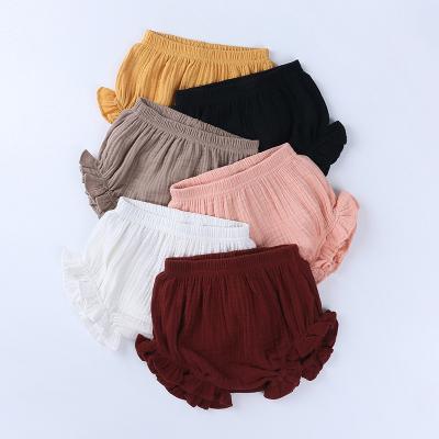 China Color Fade Proof New Arrivals Baby Boys Girls Kids Leg Ruffles Shorts Newborn Toddler Summer Bottoms PP Bloomers Panties for sale