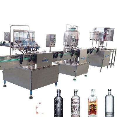 China Food Liquor Filling Machine for Vodka Whiskey Grape Wine Liquor Production Equipment Factory Sparkle Bottling Line with Glass Bottle for sale