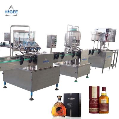 China Food bottling production equipment of vodka, whiskey, sparkling wine and wine is matched with glass bottle production line for sale