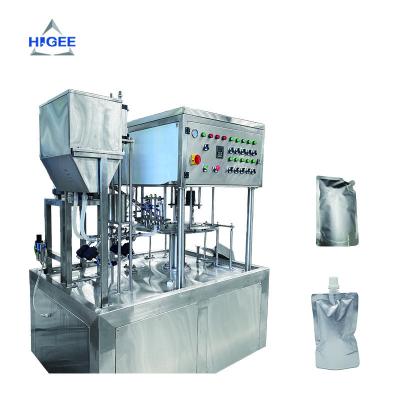 China Food POS Pouch Filling Capping Machine For Bags With Spout Filling Machine for sale