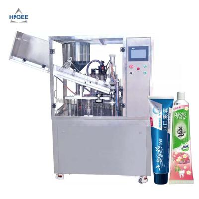 China Higee Food Hose Soft Tube Automatic Toothpaste 80ml 90ml 100ml 120ml 140ml Tubes Equipment Automatic Filling Processing Line for sale