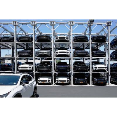 China Single Parking Lift Car Lift Rack System 4 Post 4 Layer Stack 2000Kgs / 2500kgs for sale