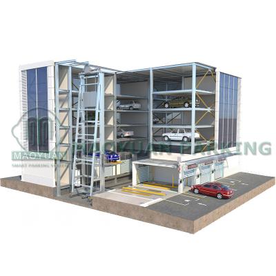 China Multilevel Vertical Parking System Car Parking Lift Fully Automatic Laneway Stacker Parking System 1700kgs / 2350kgs for sale