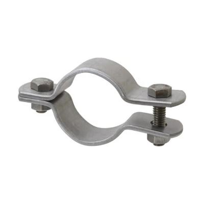 China Easy Installation Hold Circle Galvanized Steel Clamp Hydraulic Tube Clamps Industrial Pipe Support Clamp Pipe for sale