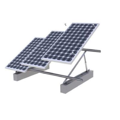 China Q235 Solar Panel Adjustable Flat Steel Mounting Brackets for Tin Or Concrete Roof for sale