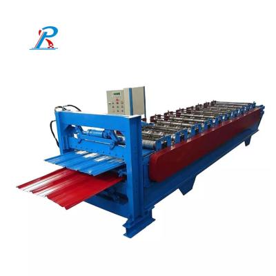 China Building Material Shops Double Layer Corrugated Roofing Sheet Roll Forming Machine for sale