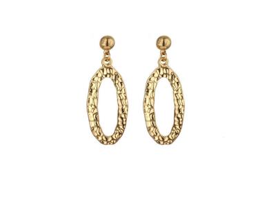 China Gold Costume Jewelry Hoop Dangle Earrings For Women / Girls Fashion for sale