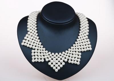 China Oversized Handmade Bib Pearl Pendant Necklace Designs Fashion Vintage for sale