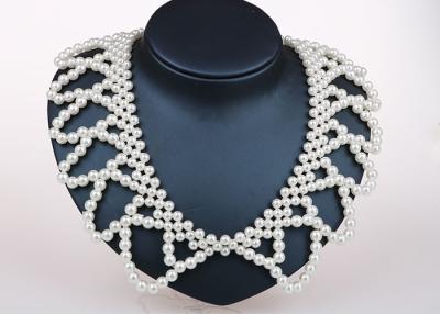 China Unique Handcrafted Pearl Jewelry Designs , Detachable Collar Fashion Jewelry Necklaces for sale